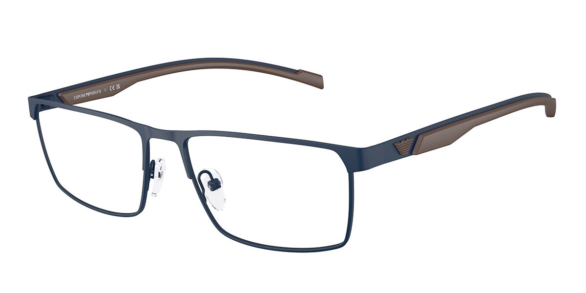 Emporio Armani EA1190 3018 Men's Glasses Blue Size 53 - Free Lenses - Blue Light Block Available