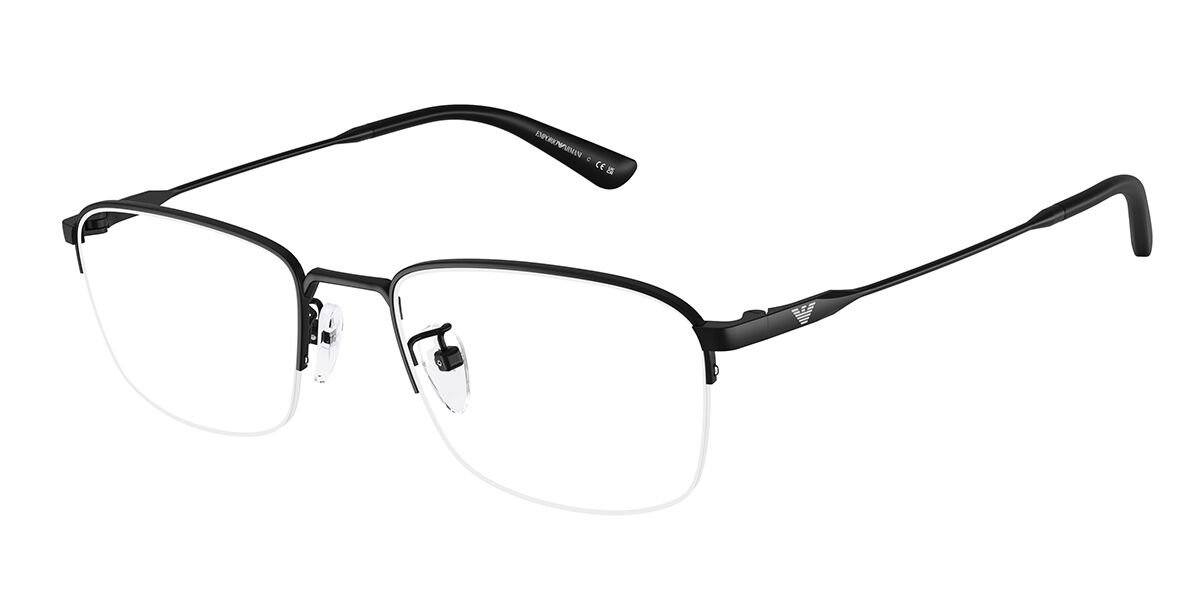 Emporio Armani EA1194TD Asian Fit 3001 Men's Glasses Black Size 54 - Free Lenses - Blue Light Block Available
