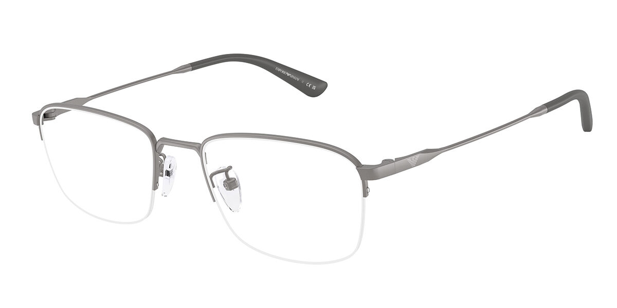 Emporio Armani EA1194TD Asian Fit 3003 Men's Glasses Gunmetal Size 54 - Free Lenses - Blue Light Block Available