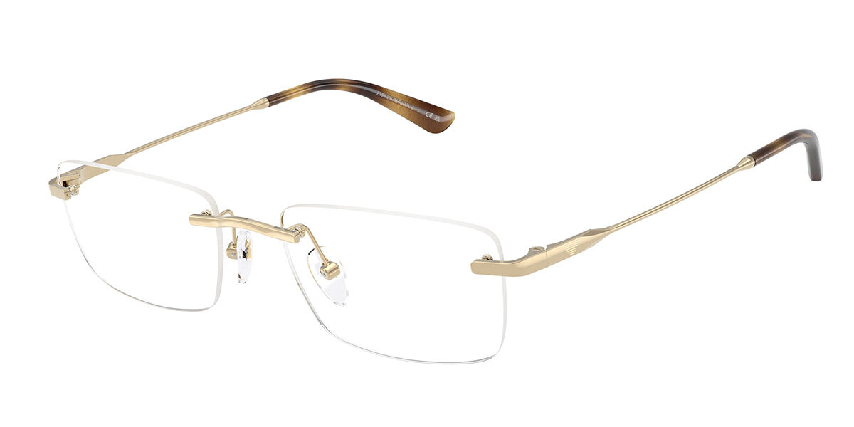 Emporio Armani EA1195TD Asian Fit 3013 54 Lunettes De Vue Homme Dorées