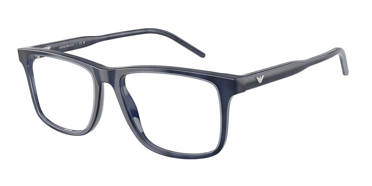 Emporio Armani EA3257 6054 Men's Glasses Blue Size 55 - Free Lenses - Blue Light Block Available