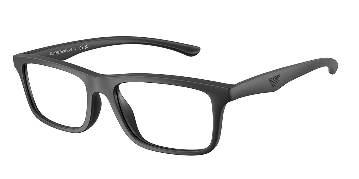 Emporio Armani EA3285U 5001 Men's Glasses Black Size 54 - Free Lenses - Blue Light Block Available