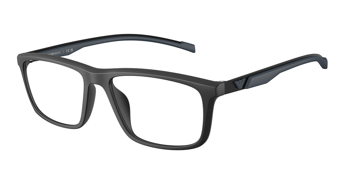 Emporio Armani EA3286U 5001 Men's Glasses Black Size 53 - Free Lenses - Blue Light Block Available