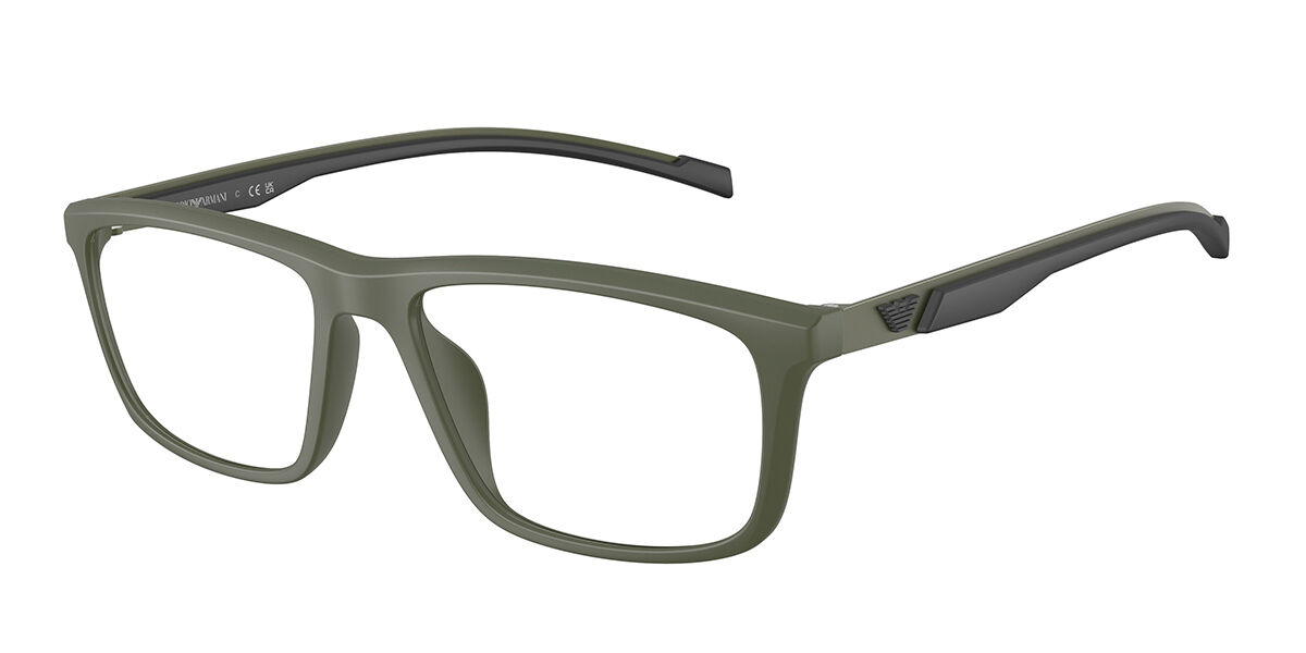 Emporio Armani EA3286U 6184 Men's Glasses Green Size 53 - Free Lenses - Blue Light Block Available