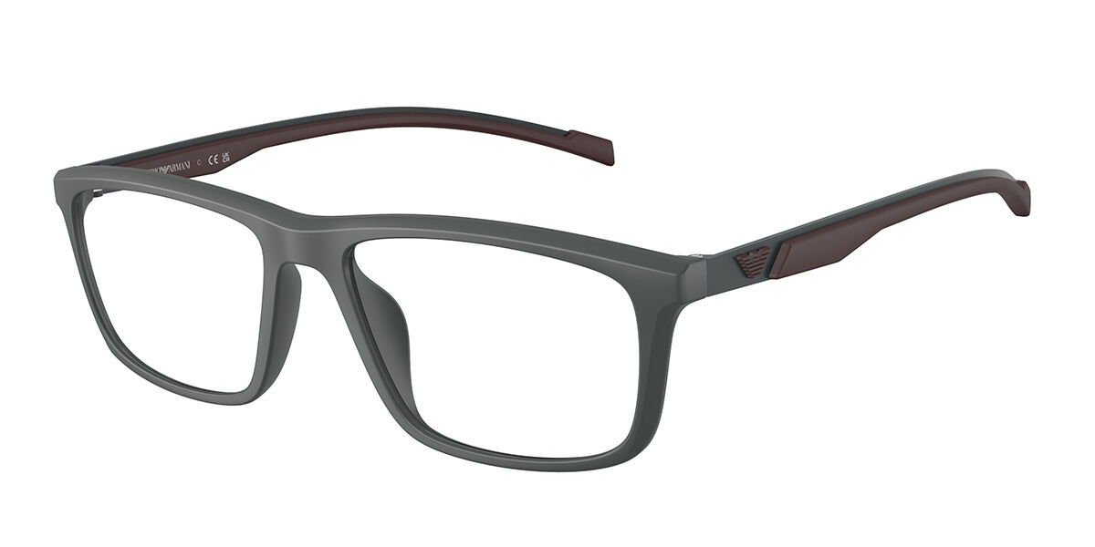 Emporio Armani EA3286U 6205 Men's Glasses Grey Size 53 - Free Lenses - Blue Light Block Available