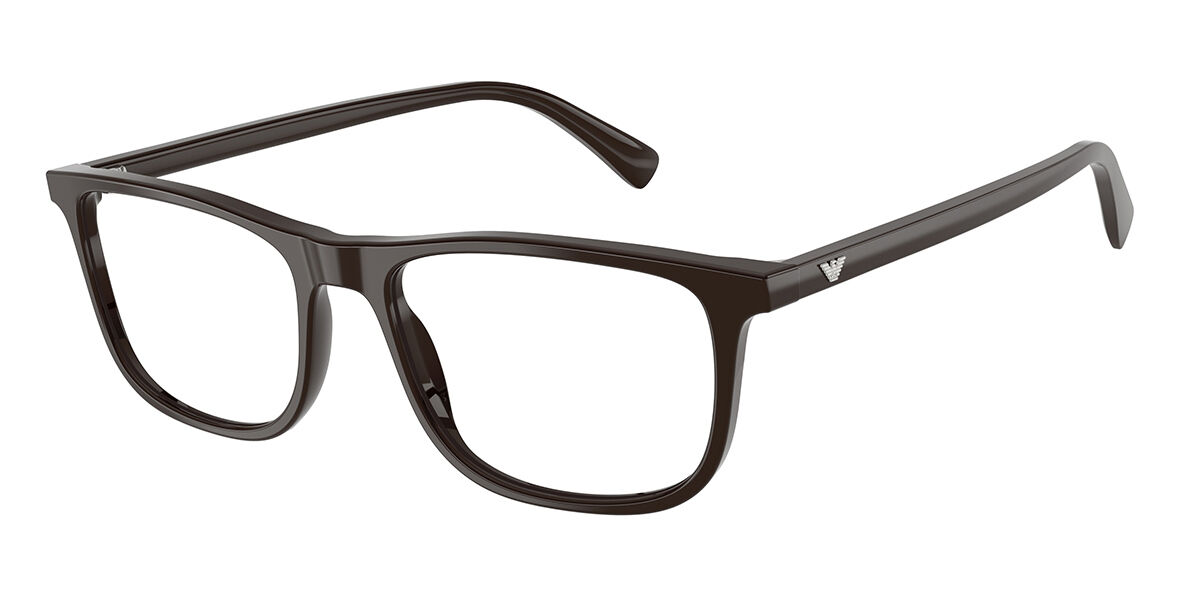 Emporio Armani EA3287 6452 Men's Glasses Brown Size 54 - Free Lenses - Blue Light Block Available