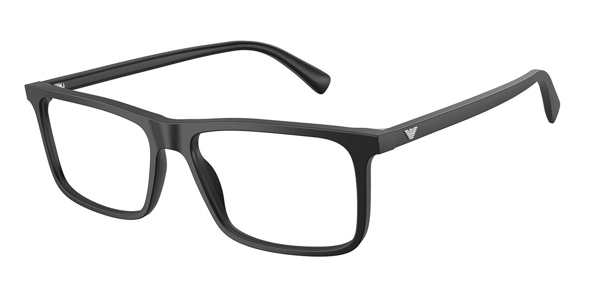 Emporio Armani EA3288 5001 Men's Glasses Black Size 55 - Free Lenses - Blue Light Block Available