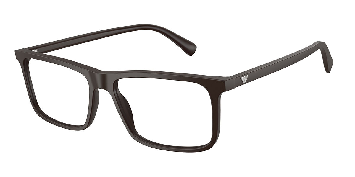 Emporio Armani EA3288 6452 Men's Glasses Brown Size 55 - Free Lenses - Blue Light Block Available