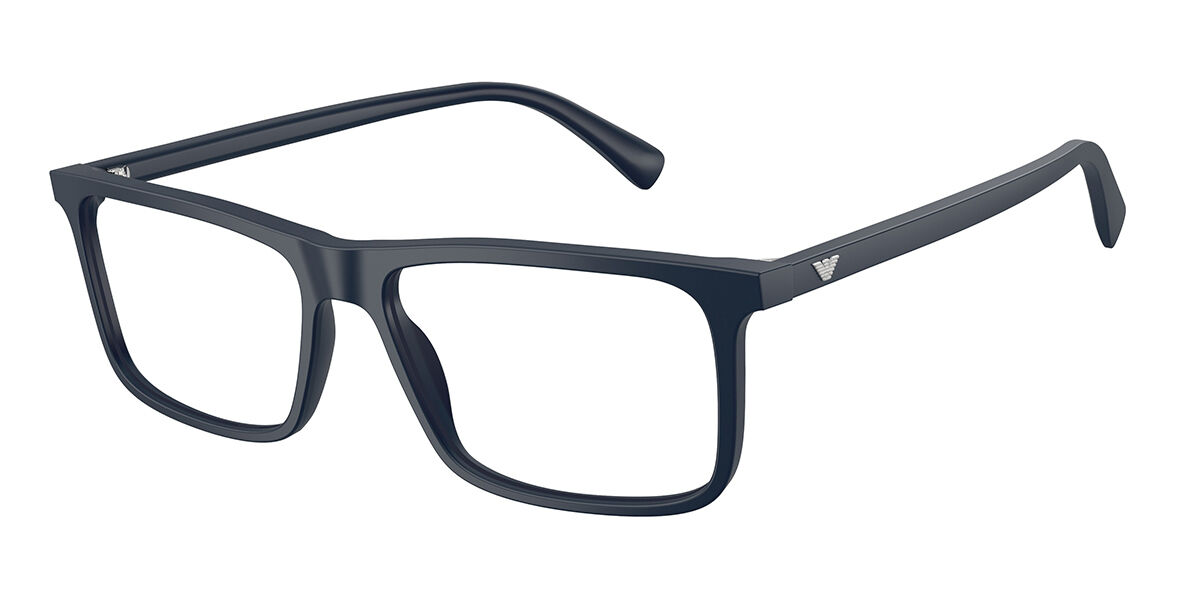 Emporio Armani EA3288 6453 Men's Glasses Blue Size 55 - Free Lenses - Blue Light Block Available
