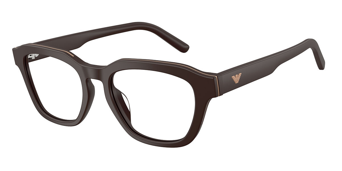 Emporio Armani EA3291U 6458 Men's Glasses Brown Size 50 - Free Lenses - Blue Light Block Available