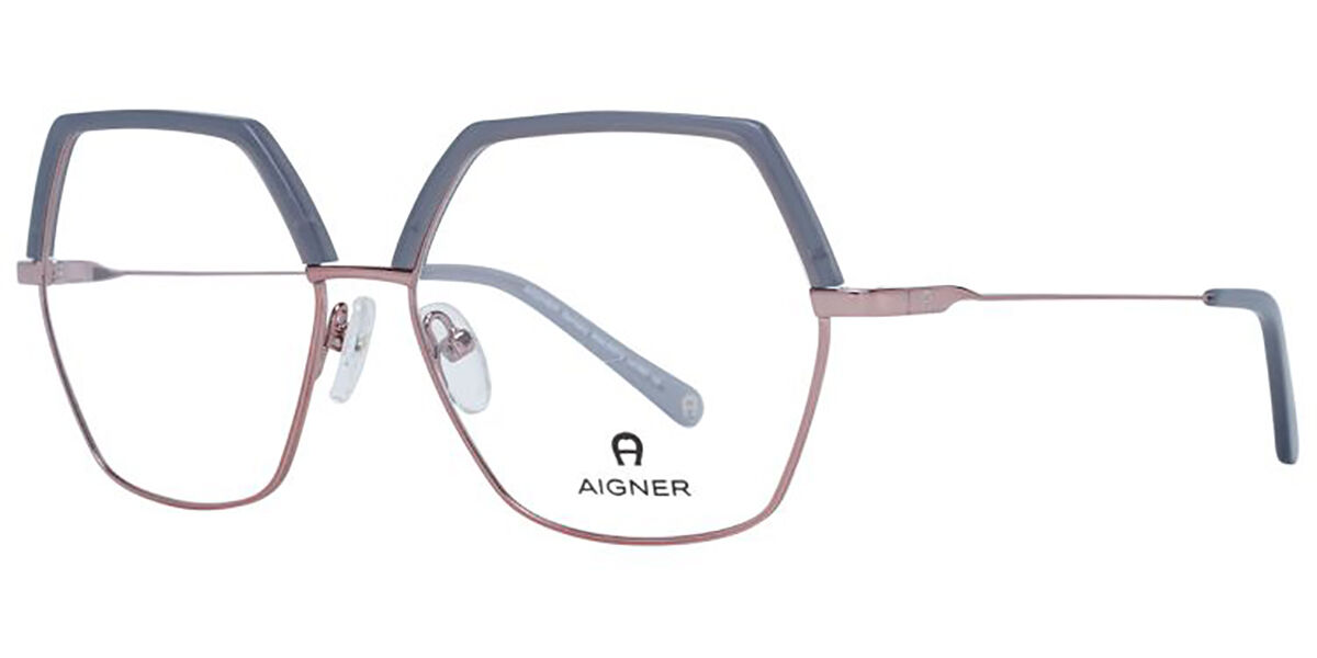 Photos - Glasses & Contact Lenses Aigner 30572 00980 Men's Eyeglasses Gold Size 54  - Blu (Frame Only)