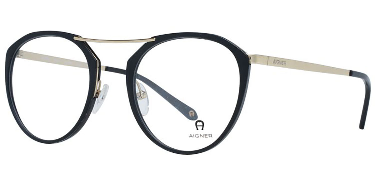 Photos - Glasses & Contact Lenses Aigner 30583 00610 Men's Eyeglasses Black Size 51  - Bl (Frame Only)