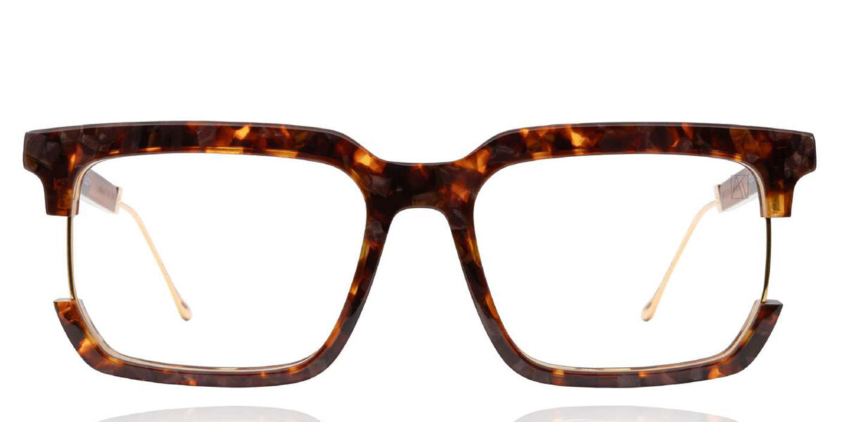 Anna-Karin Karlsson VEGAS SYNDROME Amber Tortoise Women's Eyeglasses Tortoiseshell Size 56 (Frame Only) - Blue Light Block Available