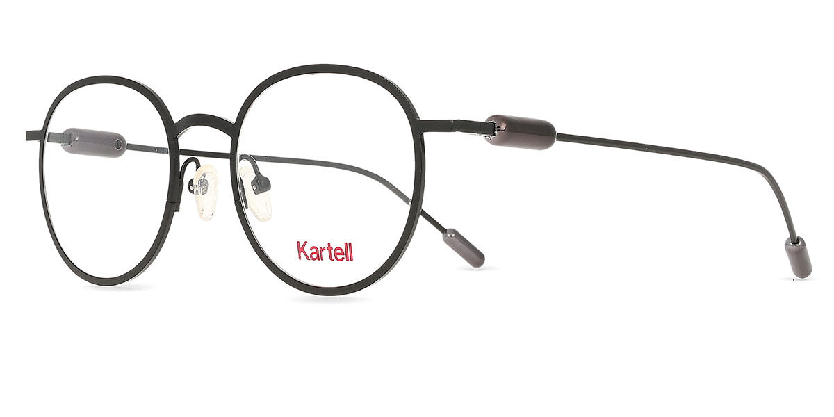 Lunettes De Vue Kartell Rétro épaisses Noir/transparent - Monture Acétate Italie - Neuf Avec étiquettes