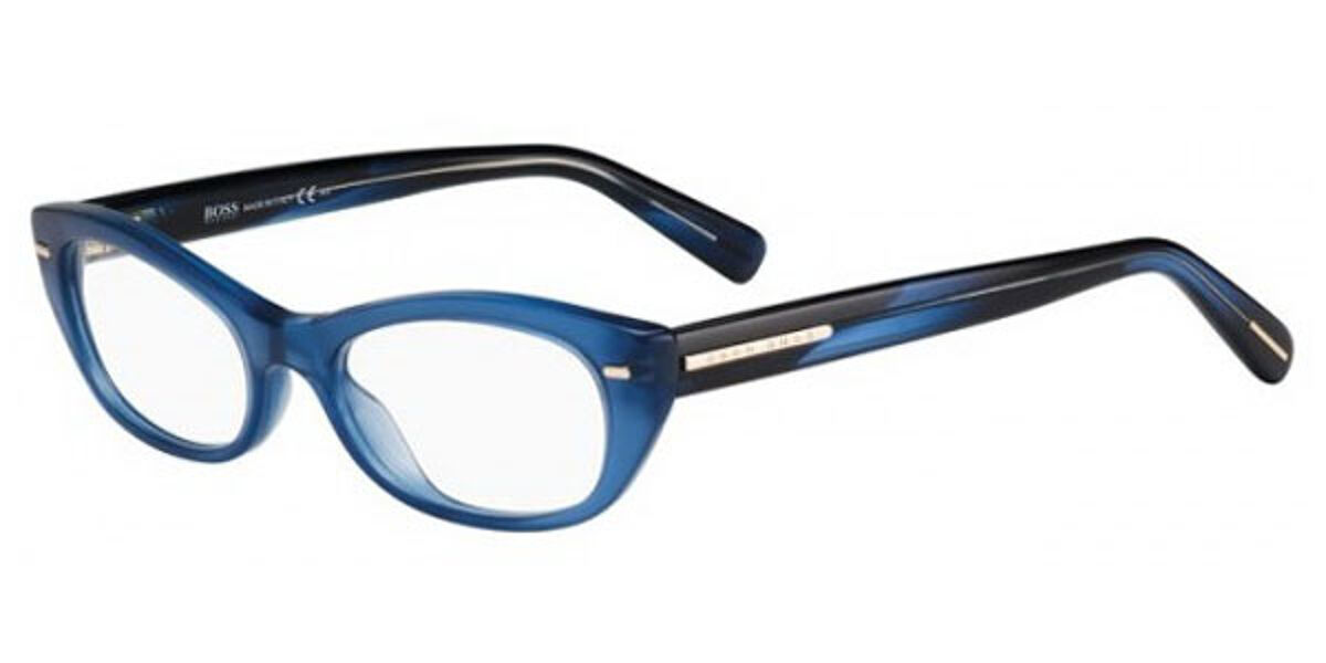 Boss 0528 AHL Eyeglasses in Blue | SmartBuyGlasses USA