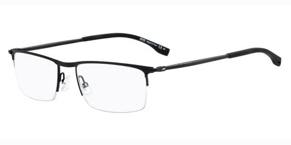 hugo boss half frame glasses