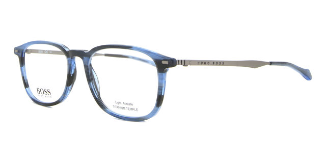 Boss 1095 38I Blue Horn Eyeglasses | SmartBuyGlasses US display picture 1