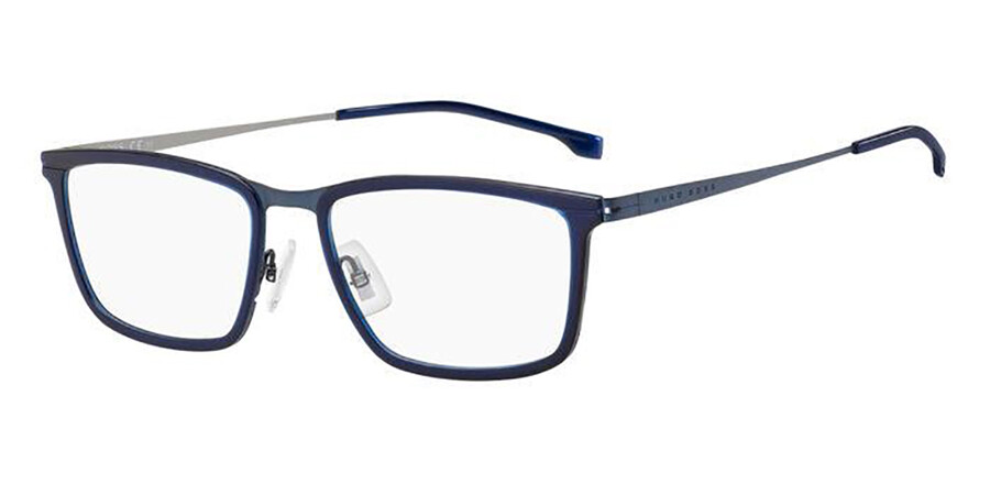 Een bezoek aan grootouders Bedenk gesmolten Boss 1242 IPQ Eyeglasses in Matte Blue | SmartBuyGlasses USA