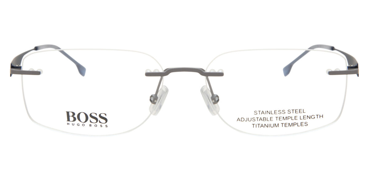Boss 1265/C 9T9 Glasses Matte Ruthenium Grey | VisionDirect Australia