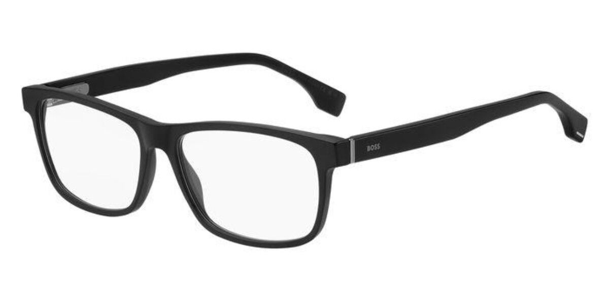 Photos - Glasses & Contact Lenses BOSS 1518 807 Men's Eyeglasses Black Size 58  - Blue Light Block Available (Frame Only)