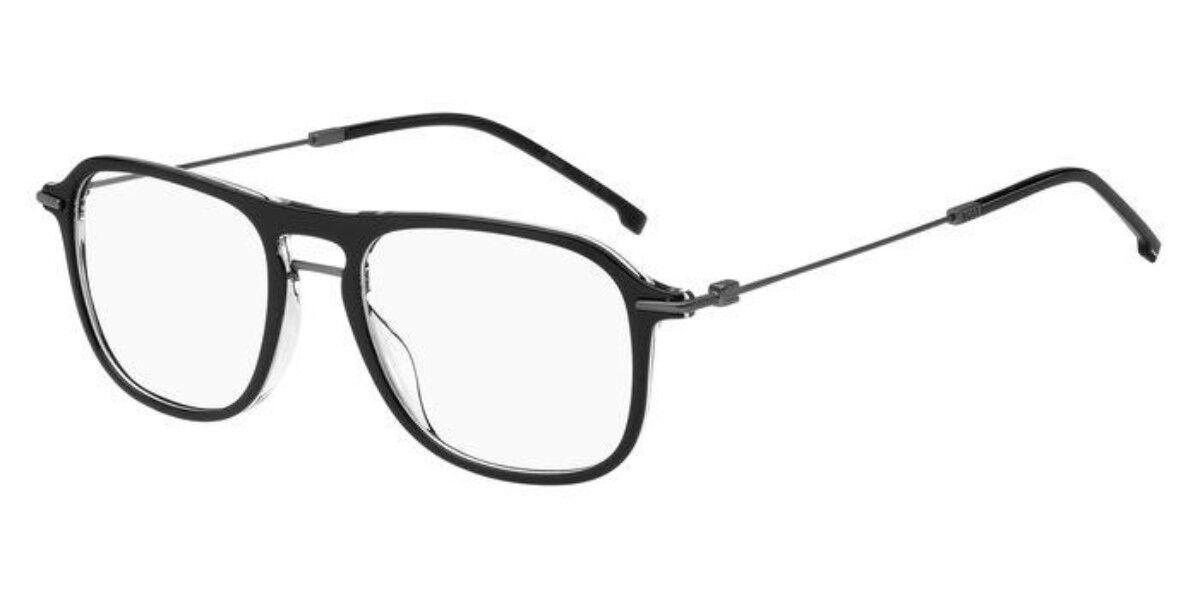 Photos - Glasses & Contact Lenses BOSS 1482 284 Men's Eyeglasses Black Size 52  - Blue (Frame Only)
