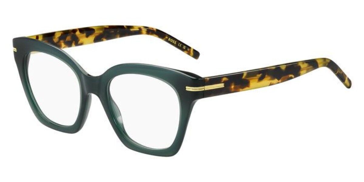 Photos - Glasses & Contact Lenses BOSS 1611 1ED Women's Eyeglasses Green Size 50  - Bl (Frame Only)