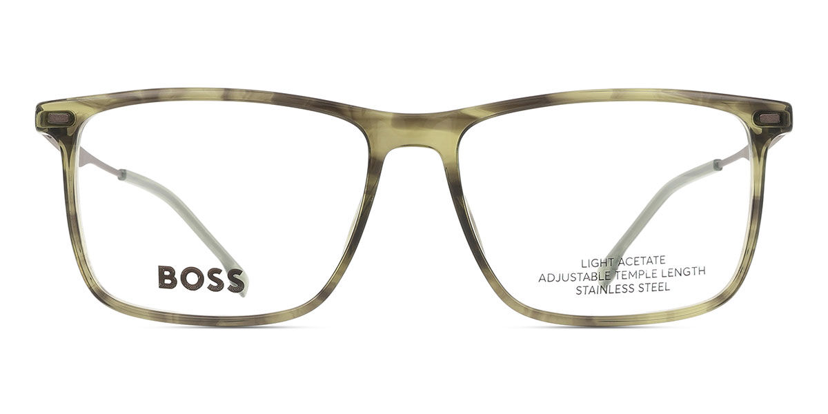 Photos - Glasses & Contact Lenses BOSS 1642 XYG Men's Glasses Green Size 55 - Free Lenses - Blue Light Block Available