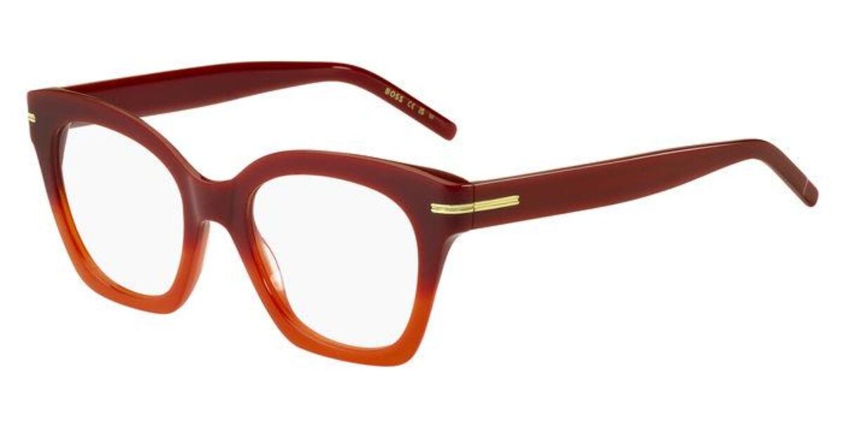 Photos - Glasses & Contact Lenses BOSS 1611 C9A Women's Eyeglasses Red Size 50  - Blue (Frame Only)