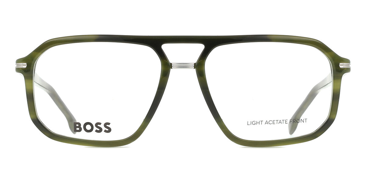 BOSS 1728 6AK Green Horn Eyeglasses | SmartBuyGlasses ZA