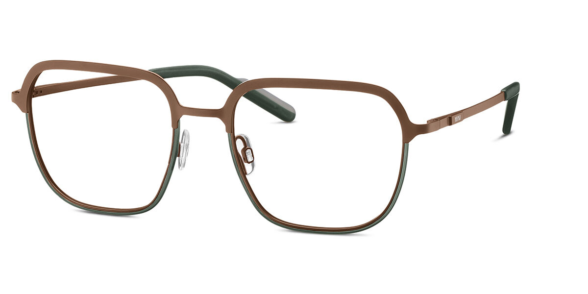 Mini 741042 64 Men's Eyeglasses Brown Size 53 (Frame Only) - Blue Light Block Available