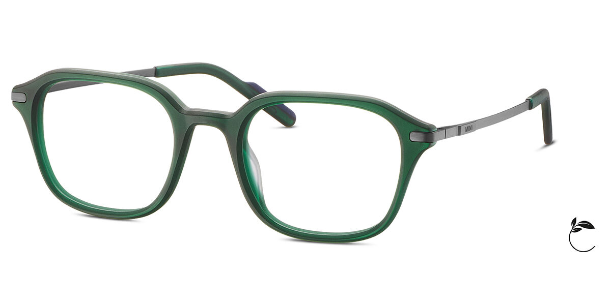 Mini 741045 40 Men's Eyeglasses Green Size 50 (Frame Only) - Blue Light Block Available