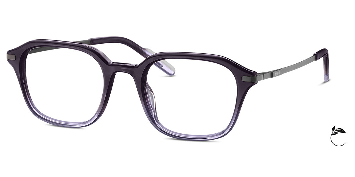 Mini 741045 70 Men's Eyeglasses Purple Size 50 (Frame Only) - Blue Light Block Available