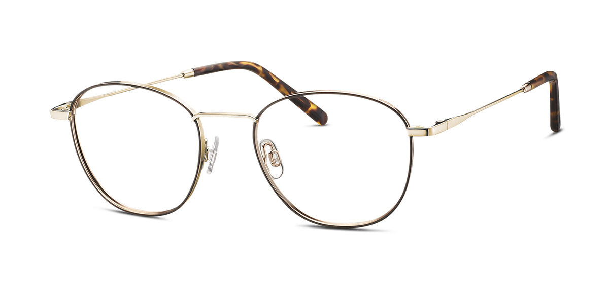 Mini 742013 12 Men's Eyeglasses Gold Size 50 (Frame Only) - Blue Light Block Available