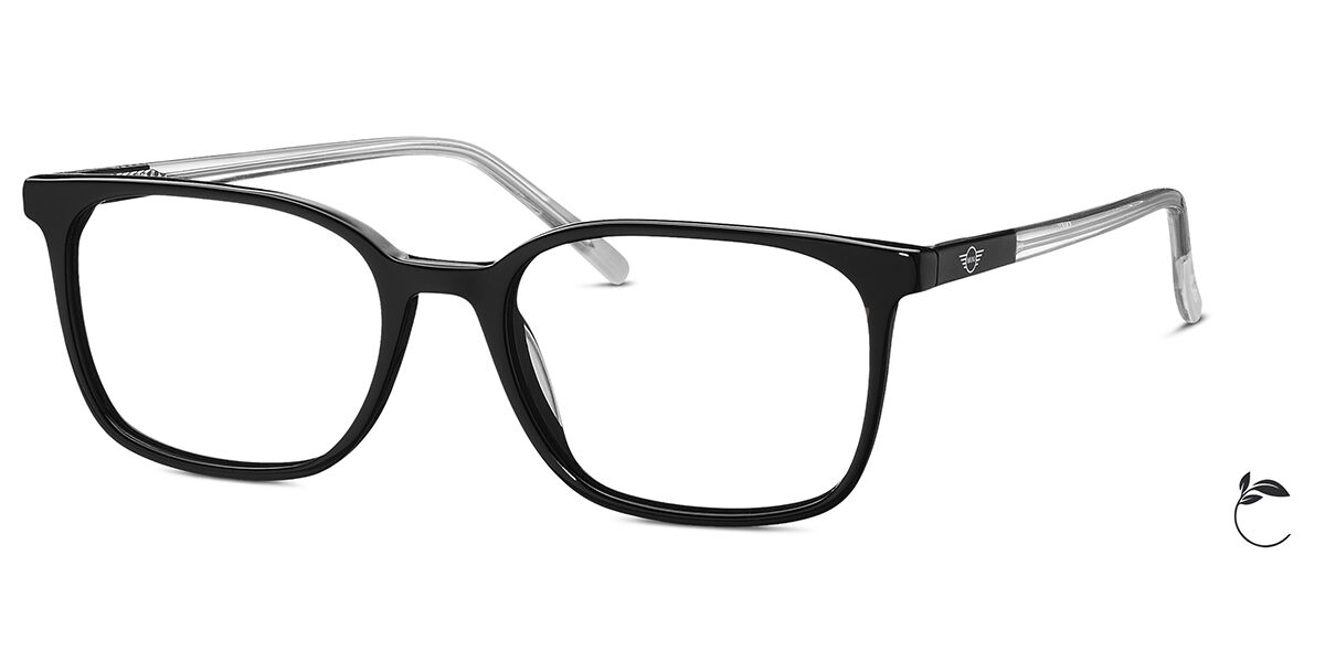 Mini 743019 10 Men's Eyeglasses Black Size 51 (Frame Only) - Blue Light Block Available