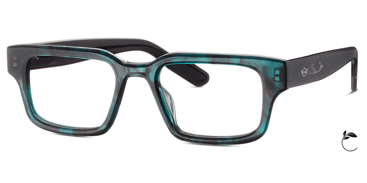 Mini 743031 40 Men's Eyeglasses Green Size 51 (Frame Only) - Blue Light Block Available