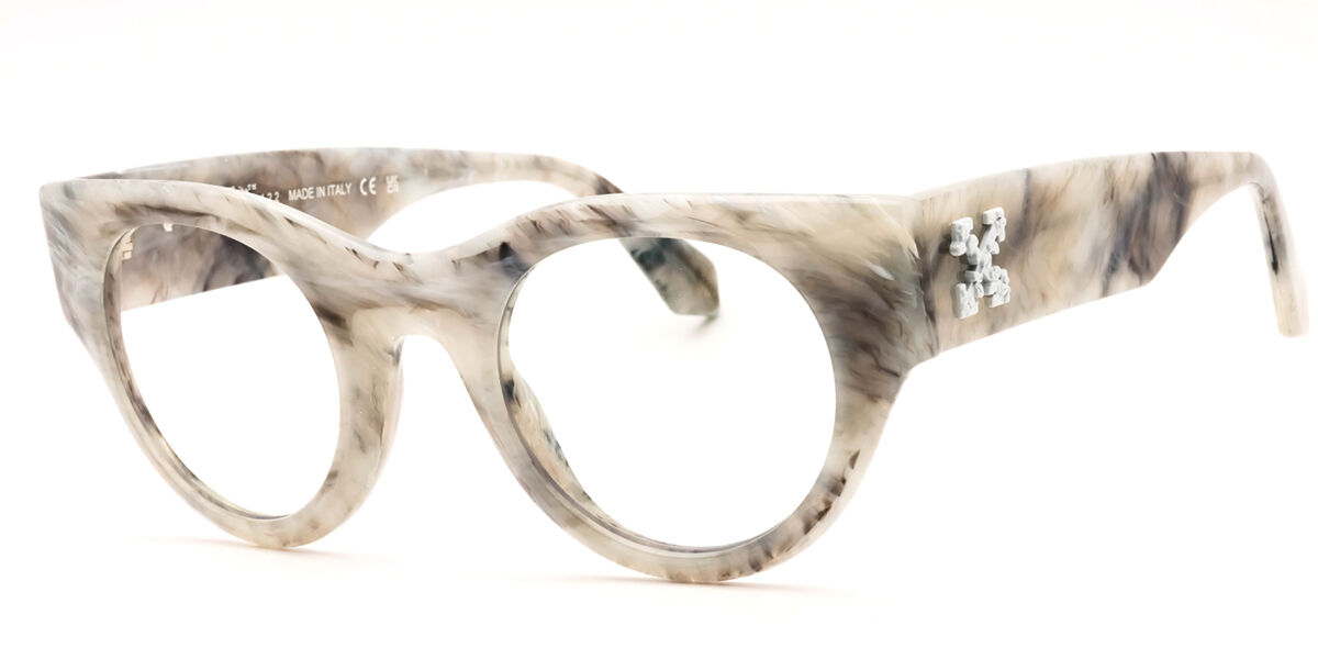 Off-White STYLE 13 Blue-Light Block Women's Glasses, Brown, Size Standard