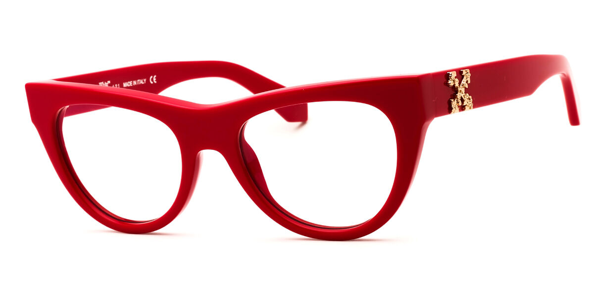 Off-White STYLE 4 Women's Glasses, Red, Size Standard