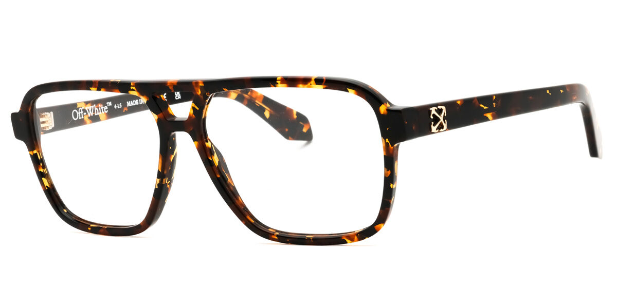 Off-White STYLE 81 Men's Glasses, Tortoiseshell, Size 59