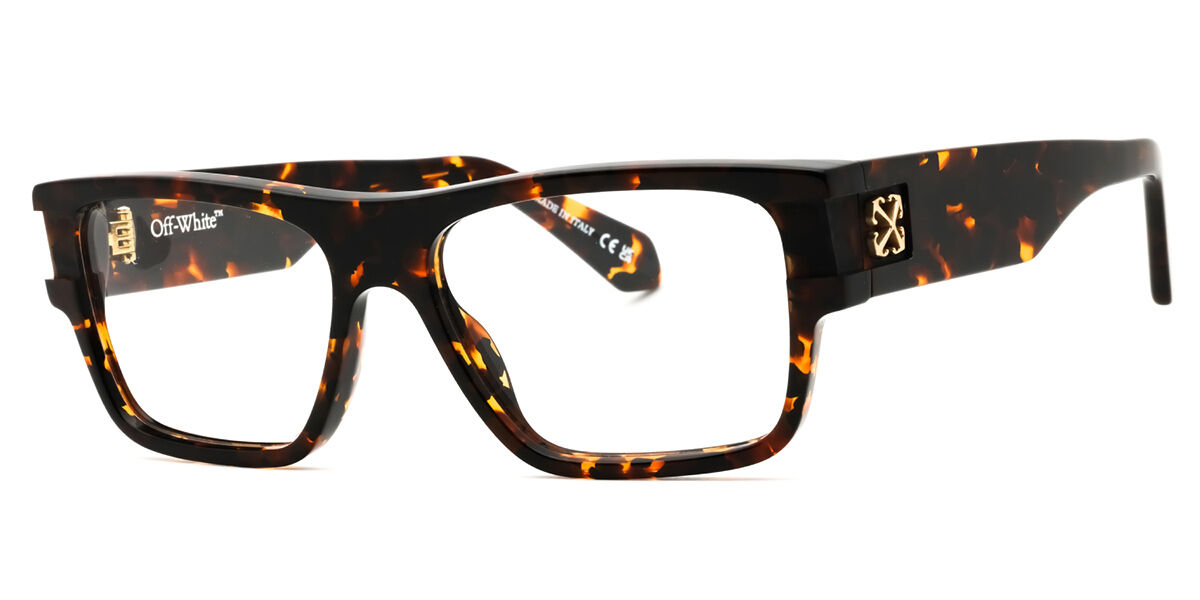 Off-White STYLE 86 Men's Glasses, Tortoiseshell, Size 56