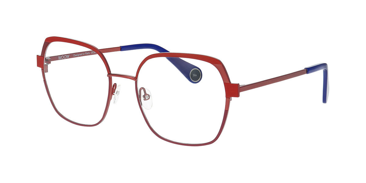 WOOW DOUBLE SIX 2 Women's Glasses, Burgundy, Size 53