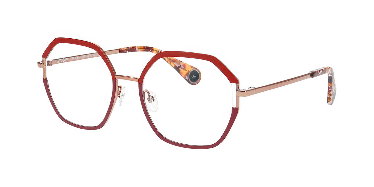 WOOW GAME ON 3 Women's Glasses, Red, Size 52