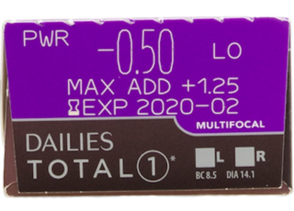 Dailies Total 1 Multifocal 90 Pack Tageslinsen Kontaktlinsen ...