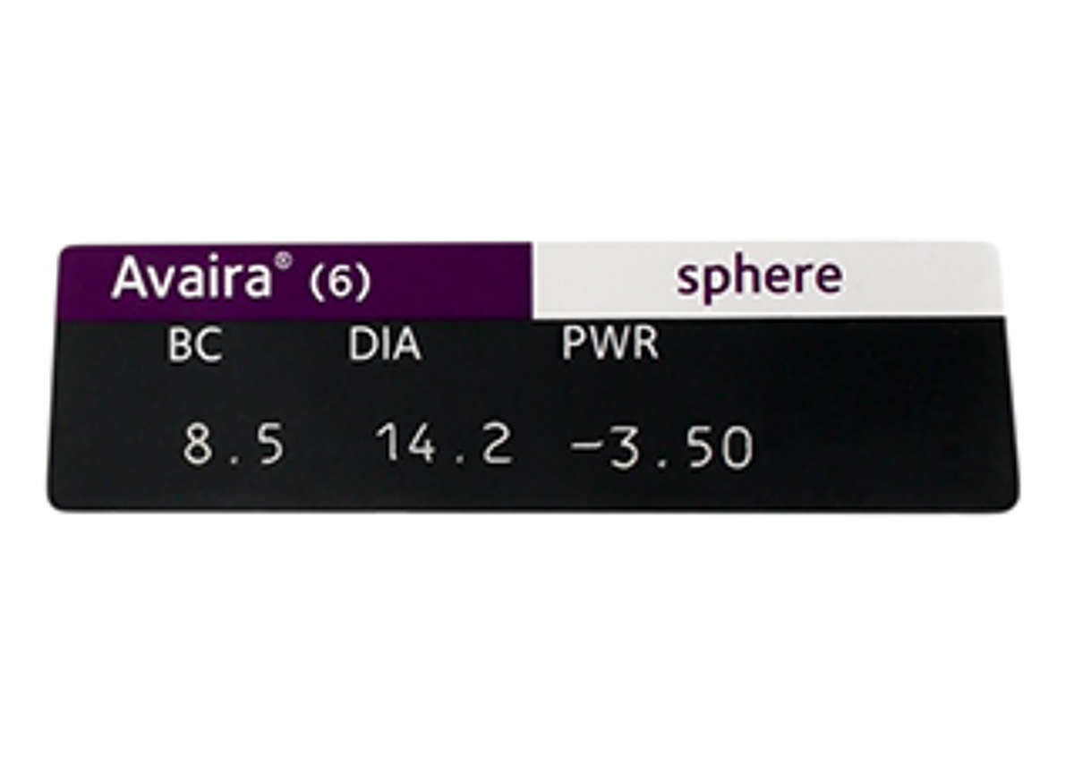 Avaira 6 Pack Monthly Disposable Contact Lenses VisionDirect Australia