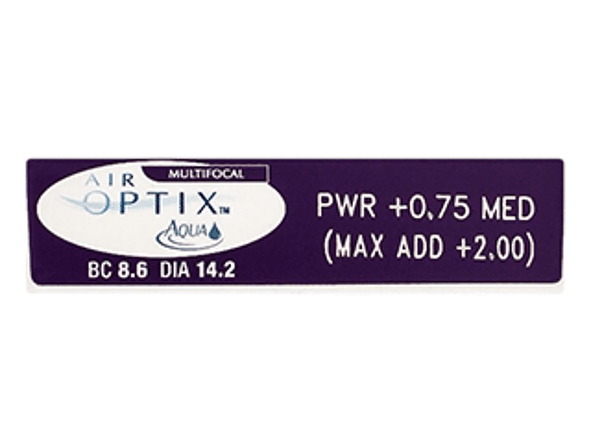 Air Optix Aqua Multifocal 6 Pack Monthly Disposable Contact Lenses ...