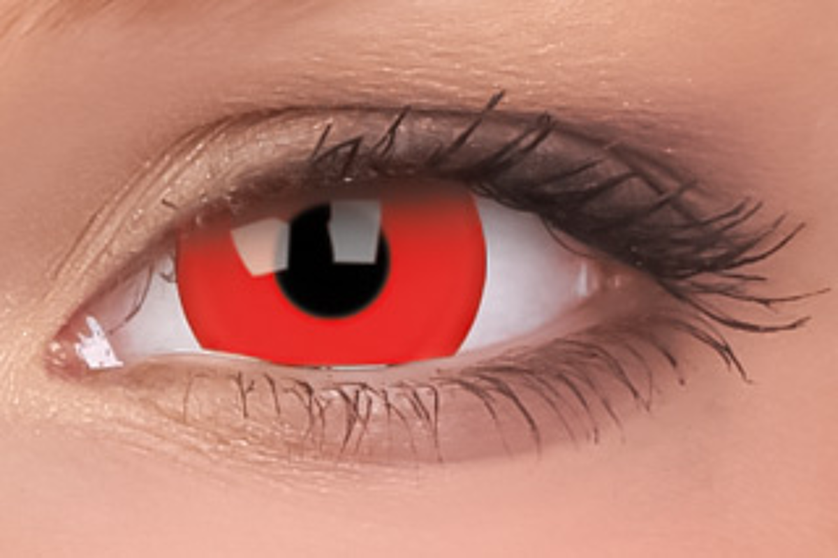 ColourVue Crazy Lenses Daredevil 17 MM 2 Pack Yearly Disposable